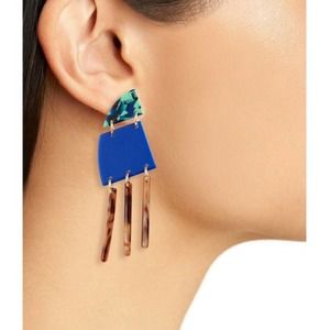 Lele Sadoughi Empire Fringe Earrings New